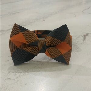 Stylish Orange and Black Kids Bow Tie